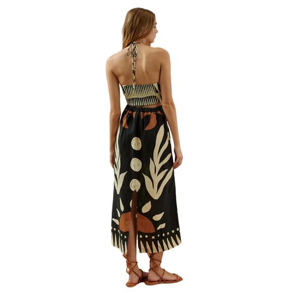 NEW CALA DE LA CRUZ bari top in pira black-white - Picture 3 of 4